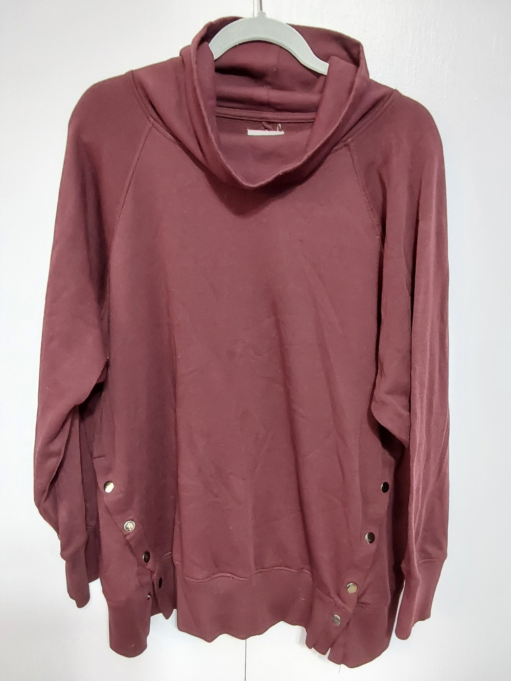 Maurices Dusty Rose Cowl Neck Pullover Sweater